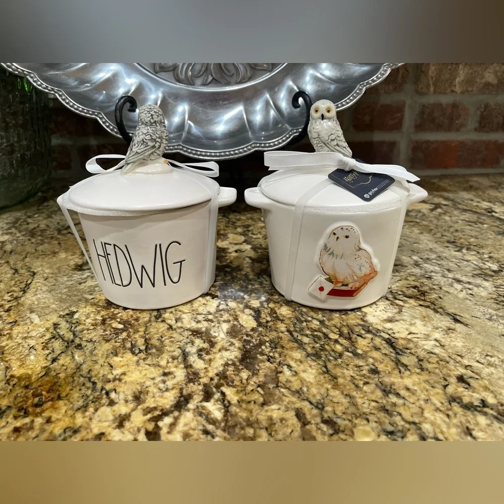 Rae Dunn Harry Potter HEDWIG 3d covered mini baking dish - Brand new!